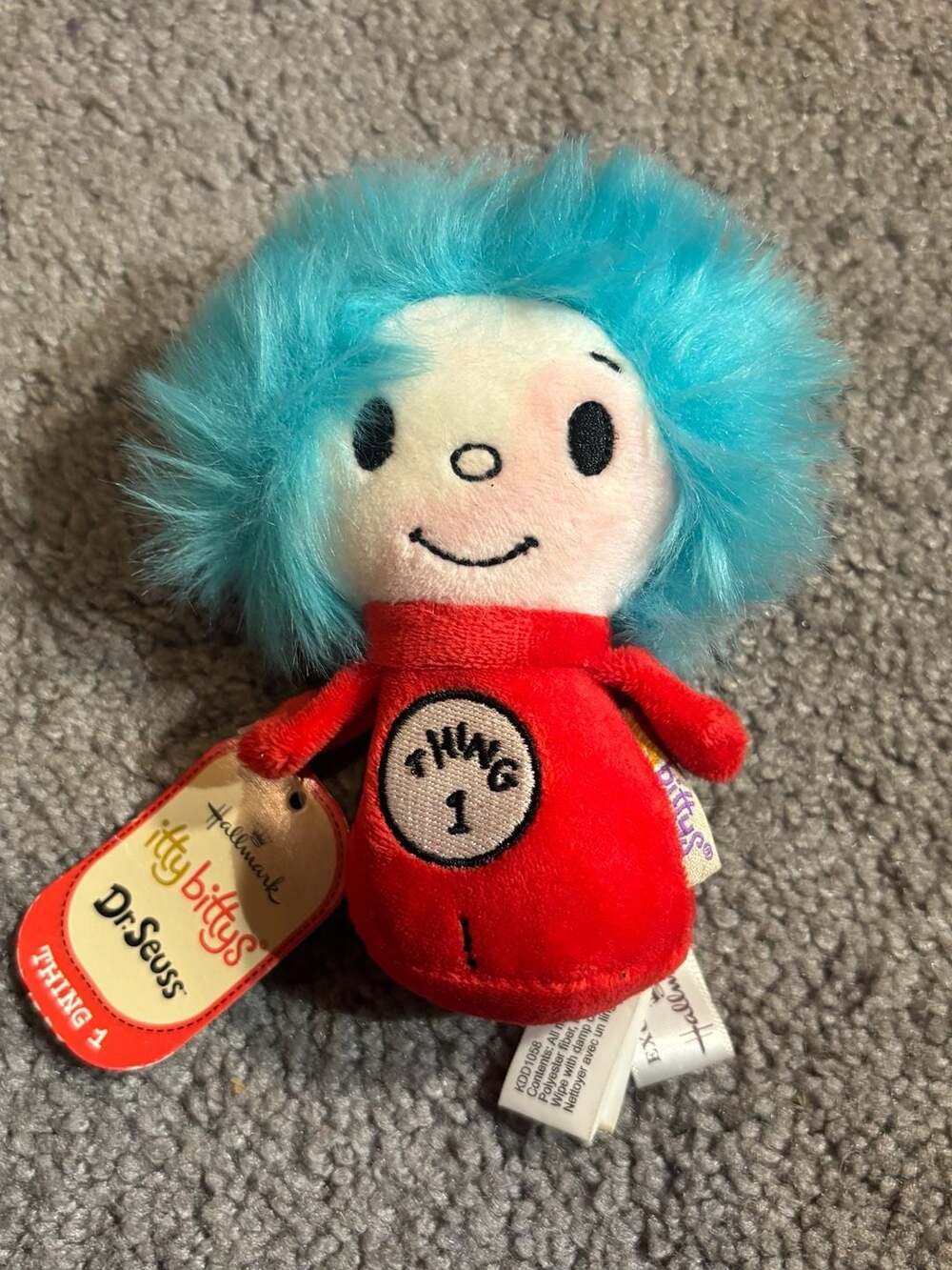 Hallmark Itty Bittys Set - THING 1 (Dr. Seuss: The Cat In The Hat) NWT